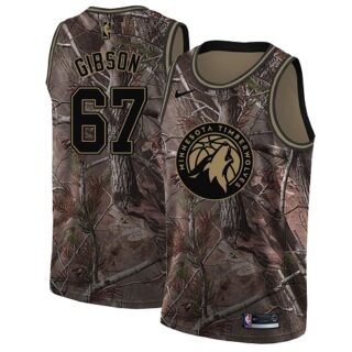Nike Timberwolves #67 Taj Gibson Camo Youth NBA Swingman Realtree Collection Jersey