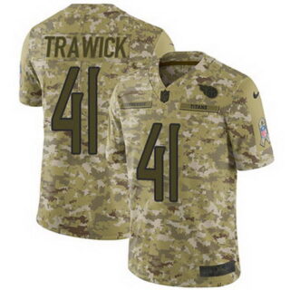 Nike Titans #41 Brynden Trawick Camo Youth Stitched NFL Limited 2018 Salute to Service Jersey