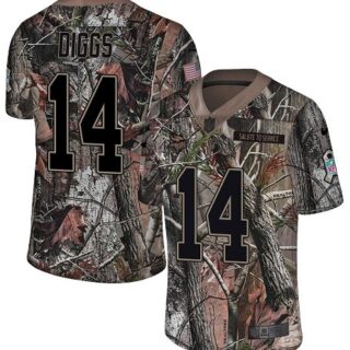 Nike Vikings #14 Stefon Diggs Camo Men's Stitched NFL Limited Rush Realtree Jersey