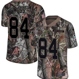 Nike Vikings #84 Randy Moss Camo Men's Stitched NFL Limited Rush Realtree Jersey