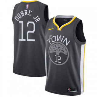 Nike Warriors #12 Kelly Oubre Jr Black NBA Swingman Statement Edition Jersey