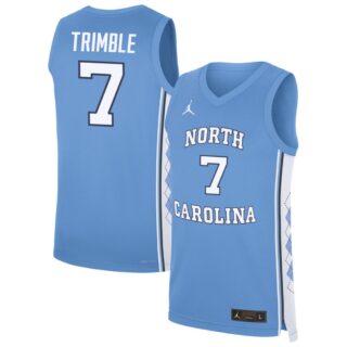 North Carolina Tar Heels #7 Seth Trimble Jordan Brand Men's Basketball Jersey - Carolina Blue