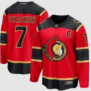 Ottawa Senators #7 Brady Tkachuk Red Alternate Breakaway Jersey