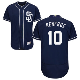 Padres #10 Hunter Renfroe Navy Blue Flexbase Authentic Collection Stitched Baseball Jersey
