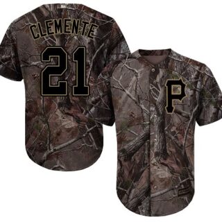 Pirates #21 Roberto Clemente Camo Realtree Collection Cool Base Stitched Youth Baseball Jersey