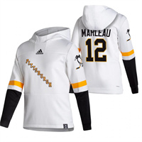 Pittsburgh Penguins #12 Patrick Marleau Reverse Retro Pullover Hoodie White