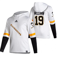 Pittsburgh Penguins #19 Jared Mccann Reverse Retro Pullover Hoodie White