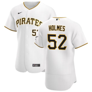 Pittsburgh Pirates #52 Clay Holmes Men's Nike White Home 2020 Authentic Player MLB Jersey