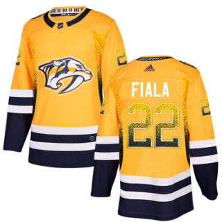 Predators 22 Kevin Fiala Gold Drift Fashion Adidas Jersey