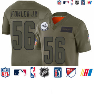 Rams #56 Dante Fowler Jr Camo Men's Stitched Football Limited 2019 Salute To Service Jersey