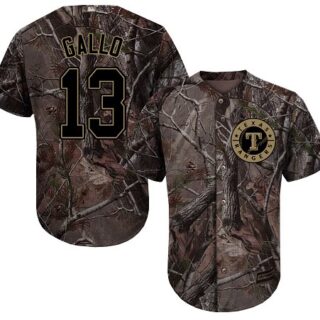 Rangers #13 Joey Gallo Camo Realtree Collection Cool Base Stitched Baseball Jersey