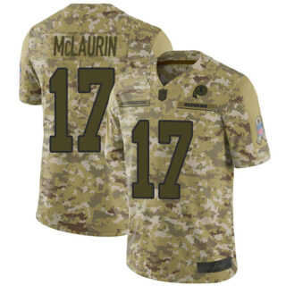 Redskins #17 Terry McLaurin Camo Youth Stitched Football Limited 2018 Salute to Service Jersey