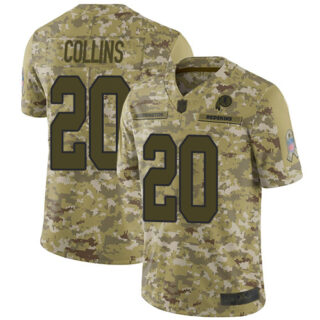 Redskins #20 Landon Collins Camo Men's Stitched Football Limited 2018 Salute To Service Jersey