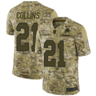 Redskins #21 Landon Collins Camo Men's Stitched Football Limited 2018 Salute To Service Jersey