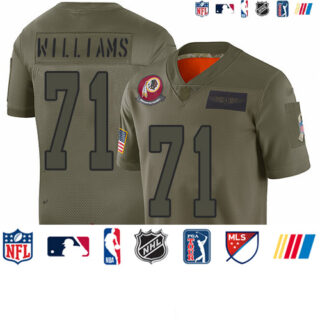 Redskins #71 Trent Williams Camo Men's Stitched Football Limited 2019 Salute To Service Jersey