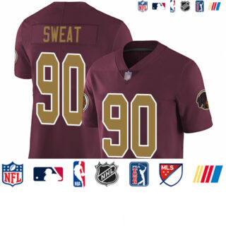 Redskins #90 Montez Sweat Burgundy Red Alternate Youth Stitched Football Vapor Untouchable Limited Jersey