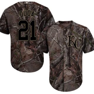 Royals #21 Lucas Duda Camo Realtree Collection Cool Base Stitched Baseball Jersey