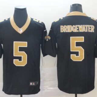 Saints 5 Teddy Bridgewater Black Vapor Untouchable Limited Jesey