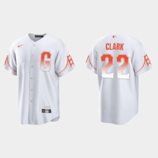 San Francisco Giants #22 Will Clark Men's 2021 City Connect White Fan's Version Jersey