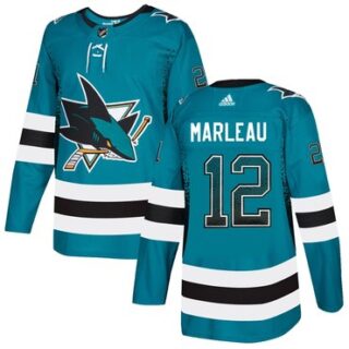 Sharks 12 Patrick Marleau Teal Drift Fashion Adidas Jersey