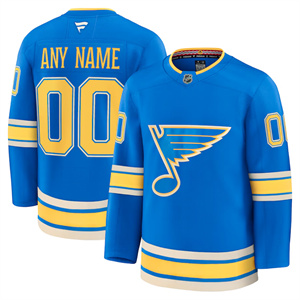 St. Louis Blues Alternate Premium Custom Jersey Blue