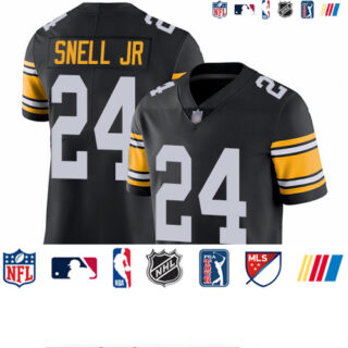 Steelers #24 Benny Snell Jr. Black Alternate Men's Stitched Football Vapor Untouchable Limited Jersey