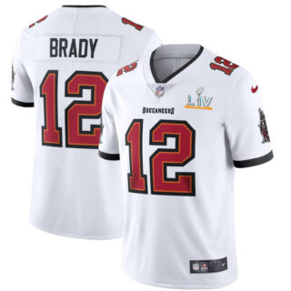 Tampa Bay Buccaneers #12 Tom Brady Youth Super Bowl LV Bound Nike White Vapor Limited Jersey