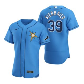 Tampa Bay Rays #39 Kevin Kiermaier Men's Nike Light Blue Alternate 2020 Authentic Team MLB Jersey