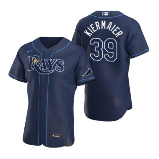 Tampa Bay Rays #39 Kevin Kiermaier Men's Nike Navy Alternate 2020 Authentic Team MLB Jersey