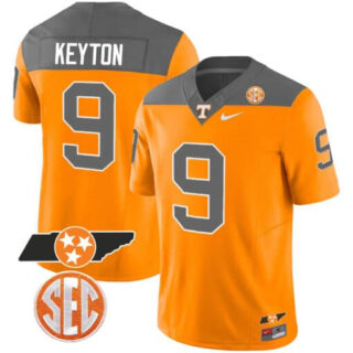 Tennessee Volunteers 2023 Alternate Vapor Limited Jersey V3 All Stitched Inverted #9 Ramel Keyton