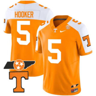 Tennessee Volunteers Checkerboard & Alternate Jersey V2 All StitchedAlternate Orange #5 Hendon Hooker