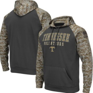 Tennessee Volunteers Gray Camo Men's Pullover Hoodie