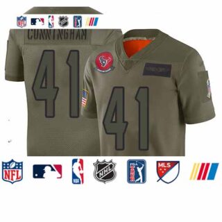 Texans #41 Zach Cunningham Camo Men's Stitched Football Limited 2019 Salute To Service Jersey