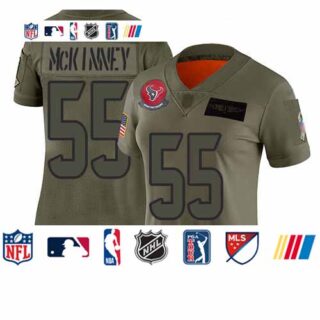Texans #55 Benardrick McKinney Camo Women's Stitched Football Limited 2019 Salute to Service Jersey