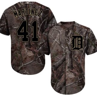 Tigers #41 Victor Martinez Camo Realtree Collection Cool Base Stitched Youth Baseball Jersey
