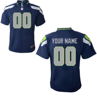 Toddlers Nike Seattle Seahawks Infant Customized Game Team Color Jersey