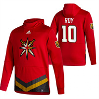 Vegas Golden Knights #10 Nicolas Roy Reverse Retro Pullover Hoodie Red