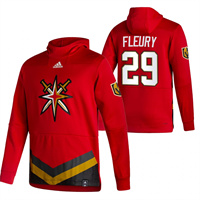 Vegas Golden Knights #29 Marc-Andre Fleury Reverse Retro Pullover Hoodie Red