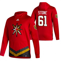 Vegas Golden Knights #61 Mark Stone Reverse Retro Pullover Hoodie Red