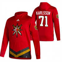 Vegas Golden Knights #71 William Karlsson Reverse Retro Pullover Hoodie Red
