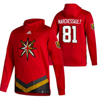 Vegas Golden Knights #81 Jonathan Marchessault Reverse Retro Pullover Hoodie Red