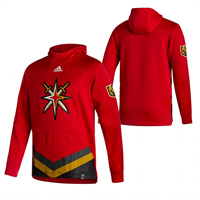 Vegas Golden Knights Blank Reverse Retro Pullover Hoodie Red