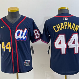 Women's American League #44 Aroldis Chapman Navy 2025 All-Star Edition Limited Stitched Baseball Jersey(Run Small)