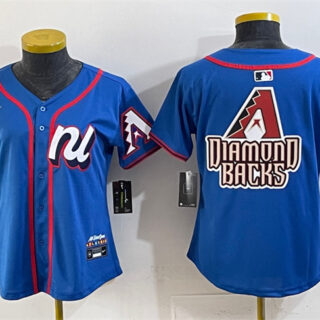 Women's National League Arizona Diamondbacks Team Big Logo Blue 2025 All-Star Edition Limited Stitched Baseball Jersey(Run Small)