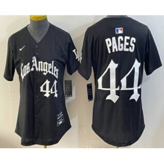 Women's Los Angeles Dodgers #44 Andy Pages Black Gothic Edition Vapor Premier Limited Jersey