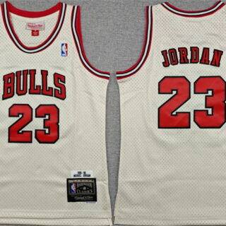 Youth Chicago Bulls #23 Michael Jordan White Stitched Basketball Jersey