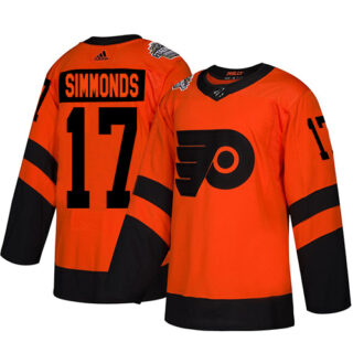 Youth Flyers #17 Wayne Simmonds Orange Authentic 2019 Stadium Series Stitched Youth Hockey Jersey