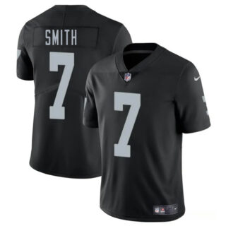 Youth Las Vegas Raiders #7 Geno Smith Black 2025 Vapor Stitched Football Jersey