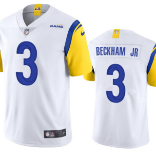 Youth Los Angeles Rams #3 Odell Beckham Jr. White Vapor Untouchable Limited Stitched Jersey