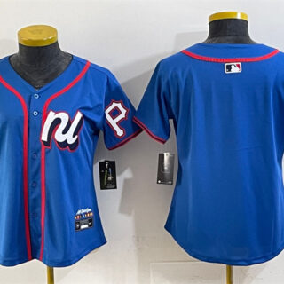 Youth National League Pittsburgh Pirates Blank Blue 2025 All-Star Edition Limited Stitched Baseball Jersey